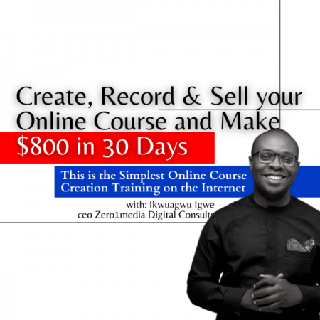 CREATE RECORD AND SELL YOUR ONLINE COURSE